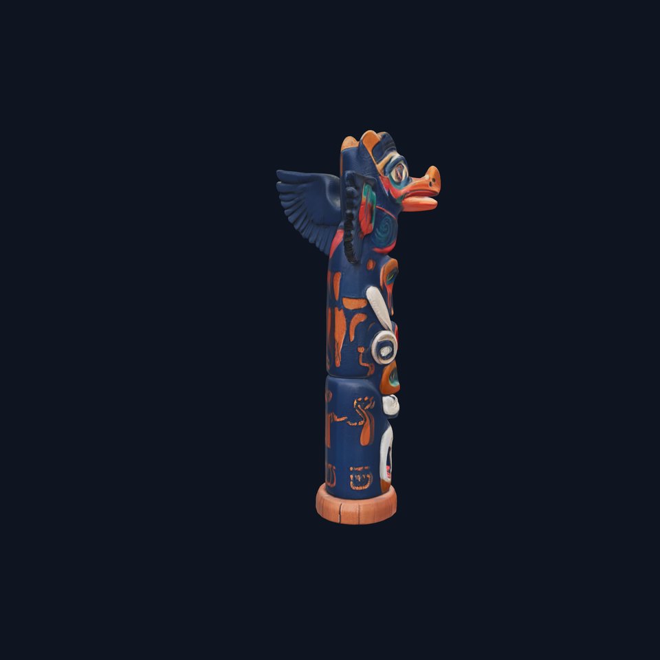 Native Art Totem Pole Model Pack